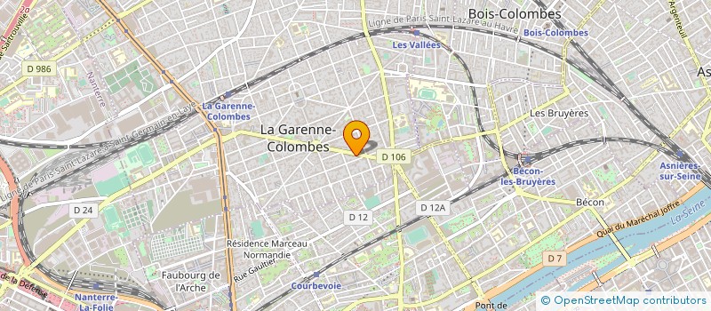 localisation de l'entreprise ARCHE ENSEIGNES à LA GARENNE-COLOMBES