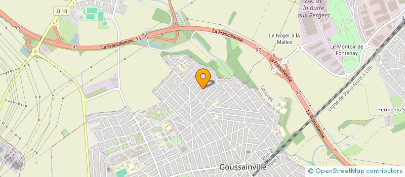 localisation de l'entreprise ARCHE & FENETRE à GOUSSAINVILLE
