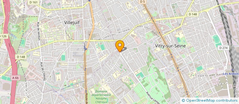 localisation de l'entreprise ARCHE GARAGE à VITRY-SUR-SEINE