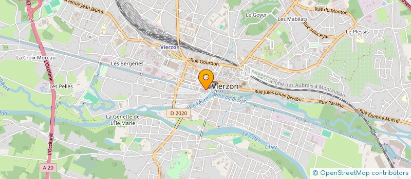 localisation de l'entreprise ARCHE HOTEL  VIERZON