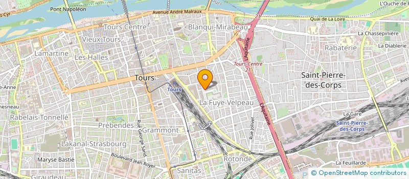 localisation de l'entreprise ARCHE IMMO à TOURS