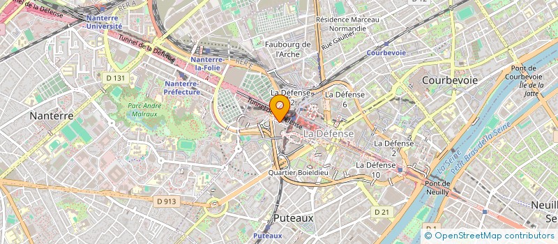 localisation de l'entreprise ARCHE PRODUCTION à PUTEAUX