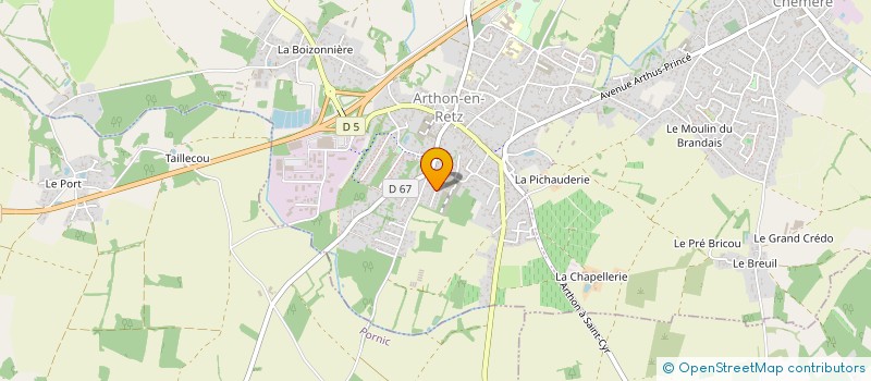 localisation de l'entreprise ARCHE SANTE  CHAUMES-EN-RETZ