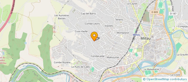 localisation de l'entreprise ARCHE SANTE  MILLAU