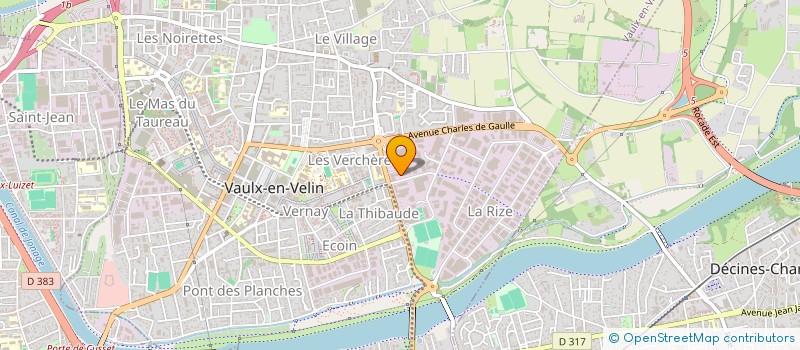 localisation de l'entreprise ARCHE VOYAGES à VAULX-EN-VELIN
