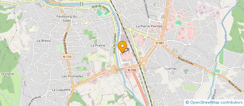 localisation de l'entreprise ARCHEAM à ALES