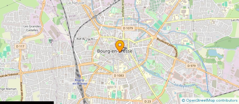 localisation de l'entreprise ARCHENY à BOURG-EN-BRESSE