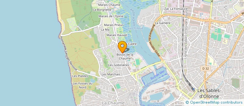 localisation de l'entreprise ARCHEO-ETHIQUE à LES SABLES D'OLONNE
