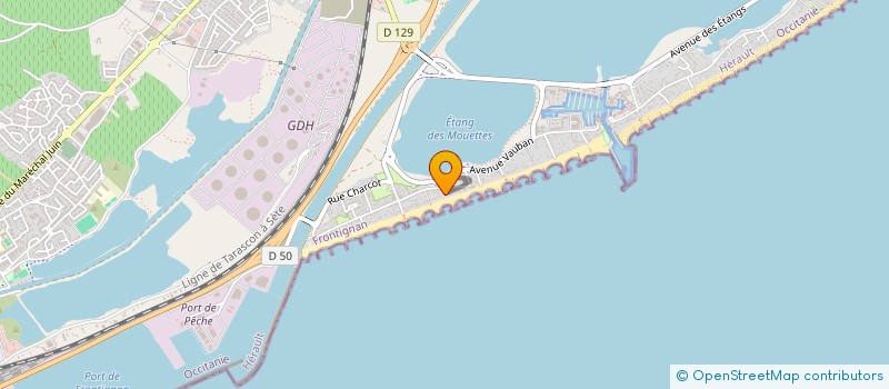 localisation de l'entreprise ARCHEO'MED-TANDEM à FRONTIGNAN