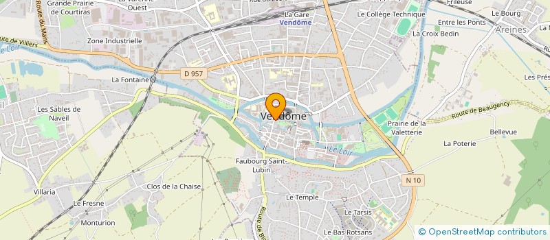 localisation de l'entreprise ARCHEO SCIENTIFIQUE LITTERAIRE VENDOMOIS à VENDOME