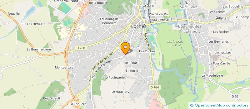 localisation de l'entreprise ARCHEOLOCHES ASSOCIATION DE MEDIATION EN ARCHEOLOGIE à LOCHES