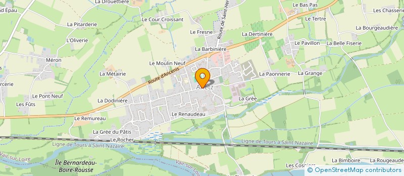 localisation de l'entreprise ARCHEOLOGIE EN PAYS DE LA LOIRE à VAIR-SUR-LOIRE