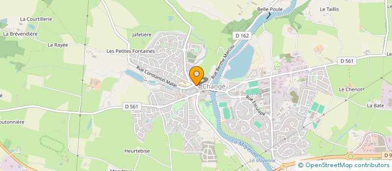 localisation de l'entreprise ARCHEOLOGIE ET HISTOIRE DE LA MAYENNE à CHANGE