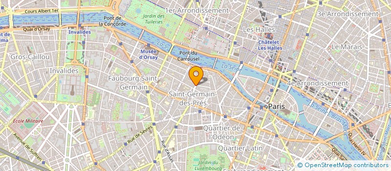 localisation de l'entreprise ARCHEOLOGIE SAINT-GERMAIN FINANCE  PARIS