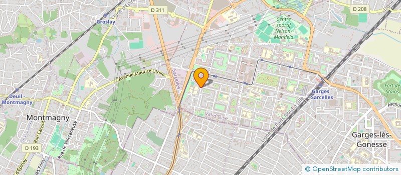 localisation de l'entreprise ARCHEOS BATIMENT  SARCELLES