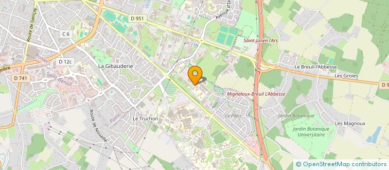 localisation de l'entreprise ARCHEOSCOPIE à POITIERS