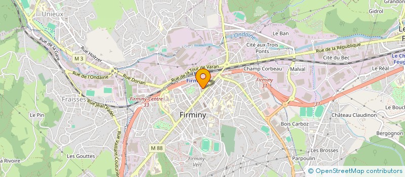 localisation de l'entreprise ARCHER  FIRMINY