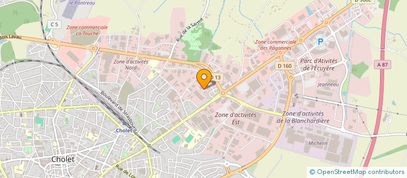 localisation de l'entreprise ARCHERIE DES MAUGES à CHOLET
