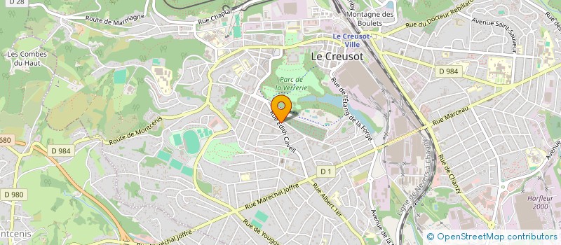 localisation de l'entreprise ARCHERS CLUB DU CREUSOT à LE CREUSOT