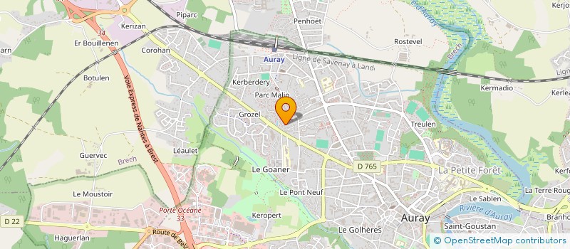localisation de l'entreprise ARCHERS D'AURAY - GWAREGERIEN AN ALRE à AURAY