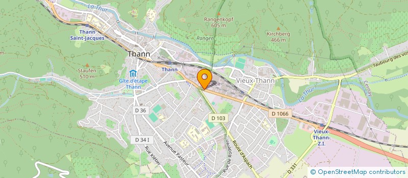 localisation de l'entreprise ARCHERS DE LA ROSERAIE  THANN