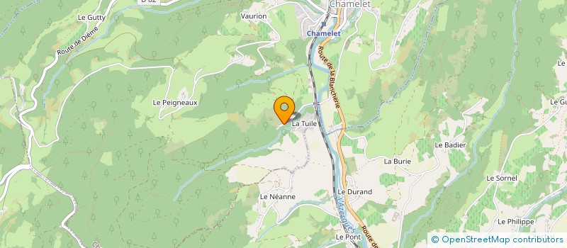 localisation de l'entreprise ARCHERS DE LA VALLEE D'AZERGUES  CHAMELET