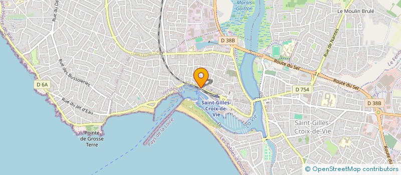 localisation de l'entreprise ARCHERS DE ST GILLES CROIX DE VIE à SAINT-GILLES-CROIX-DE-VIE