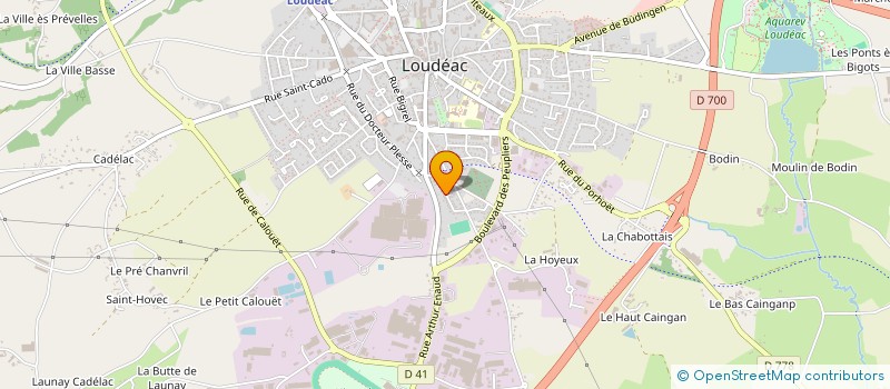 localisation de l'entreprise ARCHERS DU PAYS DE LOUDEAC à LOUDEAC