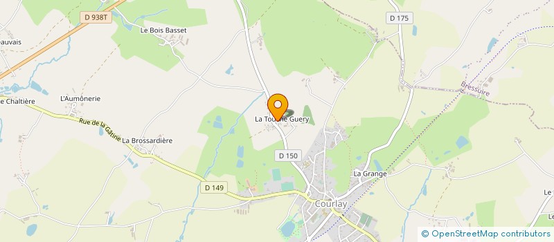 localisation de l'entreprise ARCHERS DU PIED DU ROY - COURLAY  COURLAY