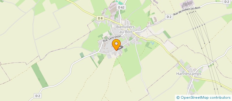 localisation de l'entreprise ARCHERS REUNIS DE MONCHY BIENVILLERS  BIENVILLERS-AU-BOIS