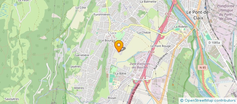 localisation de l'entreprise ARCHES  CLAIX