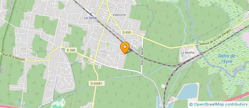 localisation de l'entreprise ARCHES  LE TEICH