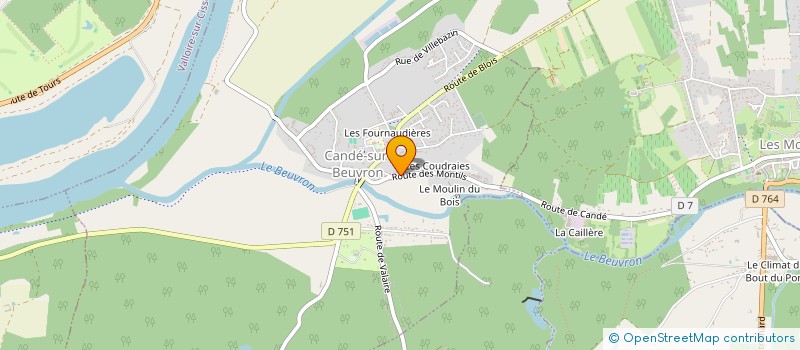 localisation de l'entreprise ARCHES BBN  CANDE-SUR-BEUVRON