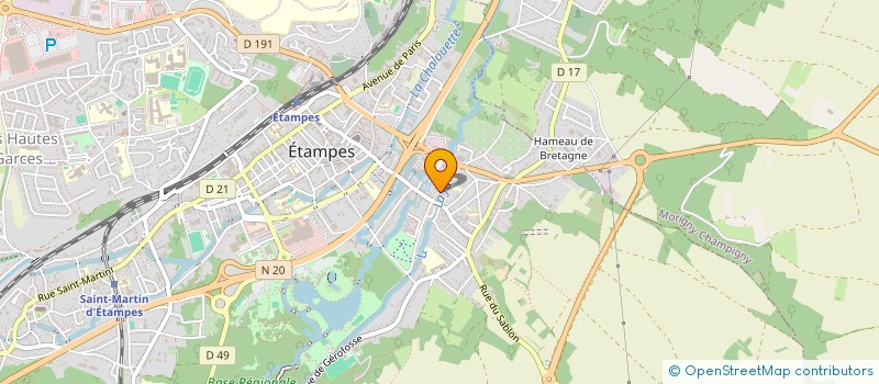 localisation de l'entreprise ARCHES ETAMPES SAS à ETAMPES