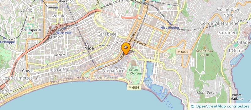 localisation de l'entreprise ARCHES GESTION à NICE