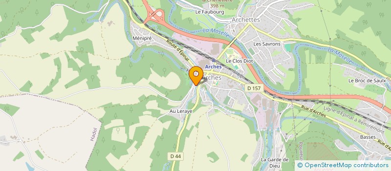 localisation de l'entreprise ARCHES TONIC SPORTS DETENTE  ARCHES