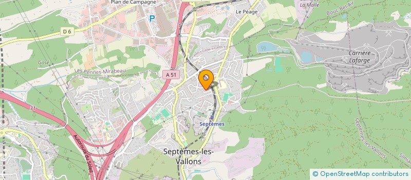 localisation de l'entreprise ARCHETDESIGN à SEPTEMES-LES-VALLONS