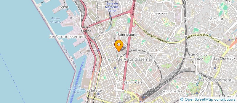 localisation de l'entreprise ARCHETYPE à MARSEILLE