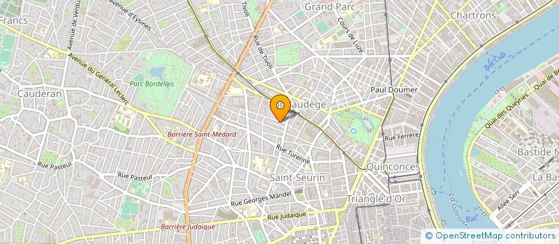 localisation de l'entreprise ARCHEVEC à BORDEAUX
