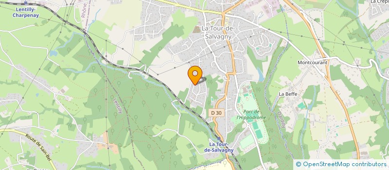 localisation de l'entreprise ARCHI 10  LA TOUR-DE-SALVAGNY