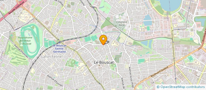 localisation de l'entreprise ARCHI 14 à LE BOUSCAT