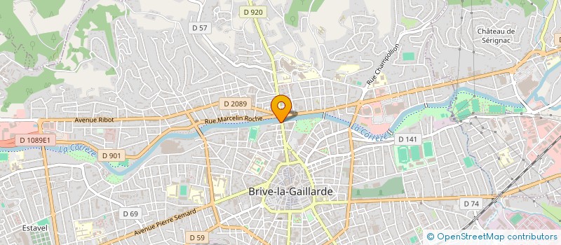 localisation de l'entreprise ARCHI 2 à BRIVE-LA-GAILLARDE