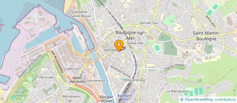 localisation de l'entreprise ARCHI 42 à BOULOGNE-SUR-MER