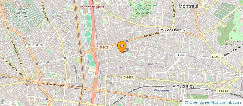 localisation de l'entreprise ARCHI 5 à MONTREUIL