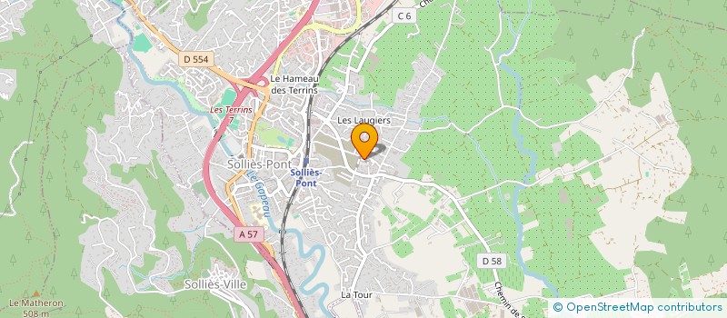 localisation de l'entreprise ARCHI  SOLLIES-PONT