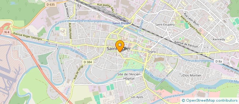 localisation de l'entreprise ARCHI-BAT à SAINT-DIZIER