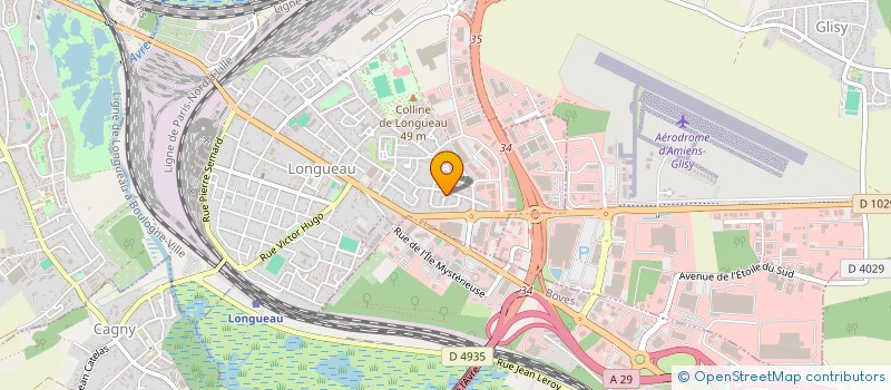 localisation de l'entreprise ARCHI BAT (CONCEPTION & REALISATION)  LONGUEAU