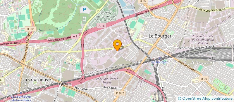 localisation de l'entreprise ARCHI BEAU BATIMENT ET TRAVAUX PUBLICS à LE BOURGET