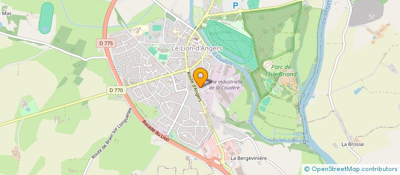 localisation de l'entreprise ARCHI BETON  LE LION D'ANGERS