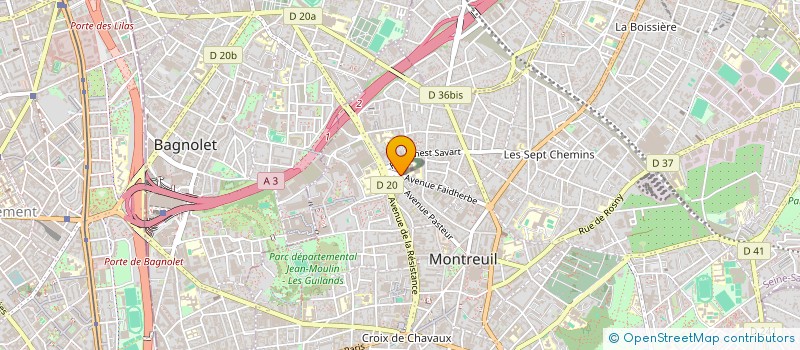localisation de l'entreprise ARCHI-BOUCHER à MONTREUIL